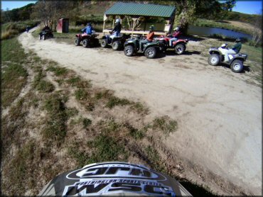 Motorcycle at Timber Ridge Ranch and Winery Trail