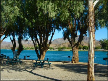 Some amenities at Copper Basin Dunes OHV Area