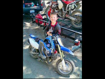 Yamaha YZ Off-Road Bike at Riverside State Park ORV Area Trail