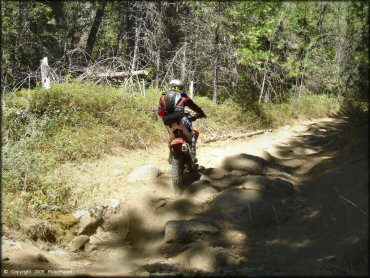 Honda CRF Off-Road Bike at Miami Creek OHV Area Trail