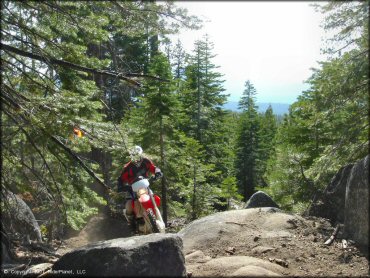 Honda CRF Dirt Bike at Corral OHV Trail