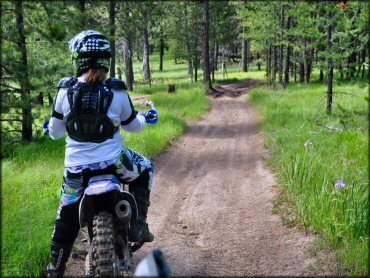 Yamaha YZ Dirt Bike at Winom Frazier OHV Complex Trail