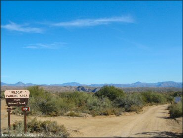 RV Trailer Staging Area and Camping at Desert Vista OHV Area Trail