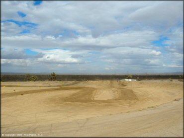 Example of terrain at Adelanto Motorplex Track