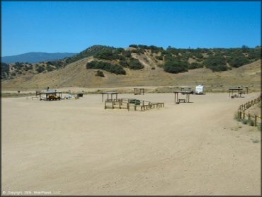 RV Trailer Staging Area and Camping at Hungry Valley SVRA OHV Area