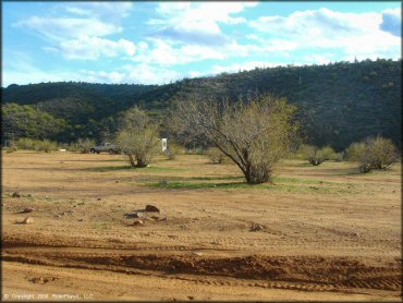 RV Trailer Staging Area and Camping at Black Hills Box Canyon Trail