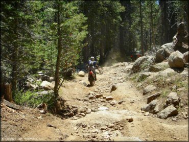 Honda CRF Motorbike at Lower Blue Lake Trail