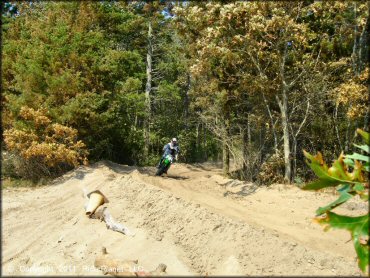 Kawasaki KX Dirt Bike at Diamond MX Track