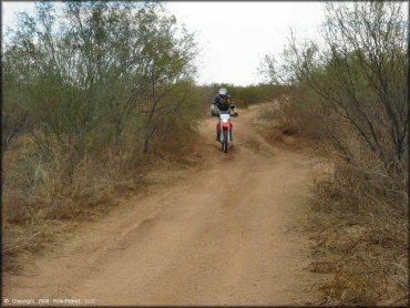 Honda CRF Dirt Bike at Pinal Airpark Trail