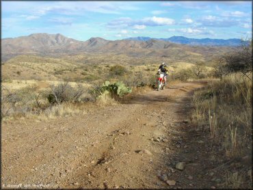 Honda CRF Motorcycle at Santa Rita OHV Routes Trail