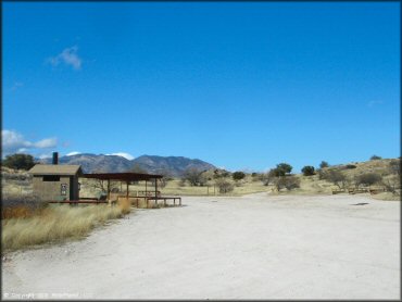 RV Trailer Staging Area and Camping at Redington Pass Trail