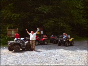 RV Trailer Staging Area and Camping at Whiskey Springs ATV Riding Area Trail