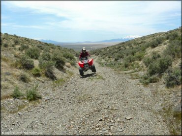 OHV catching some air at Blue Mountain Trail