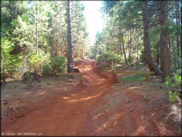Forest Service sign prohibiting trucks on trail - ATVs, UTVs and dirt bikes only.