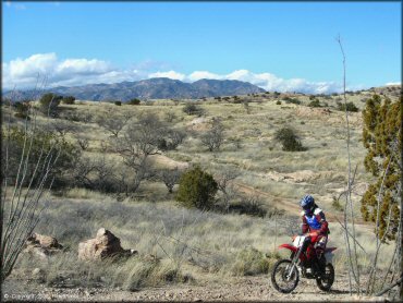 Honda CRF Off-Road Bike at Redington Pass Trail