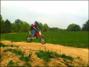 OHV catching some air at Made For Play MX OHV Area