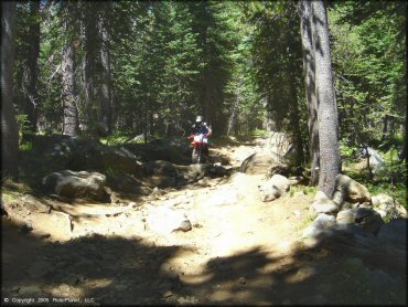 Honda CRF Dirtbike at Lower Blue Lake Trail