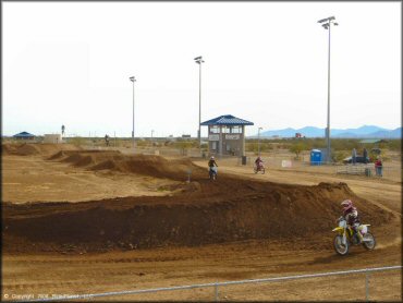 OHV jumping at M.C. Motorsports Park Track