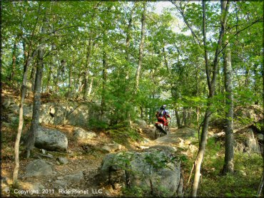 Honda CRF Motorbike at F. Gilbert Hills State Forest Trail