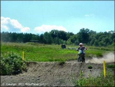 Kawasaki KX Dirt Bike at Frozen Ocean Motorsports Complex Track