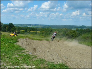 Honda CRF Dirt Bike at Frozen Ocean Motorsports Complex Track