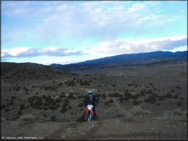 Honda CRF Motorcycle at Old Sheep Ranch Trail