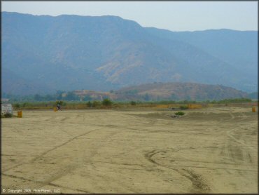 RV Trailer Staging Area and Camping at Lake Elsinore Motocross Park Track