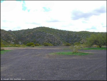 RV Trailer Staging Area and Camping at Black Hills Box Canyon Trail