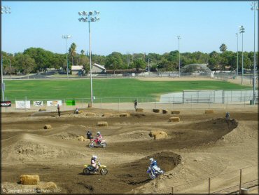 Yamaha YZ Off-Road Bike at Los Banos Fairgrounds County Park Track