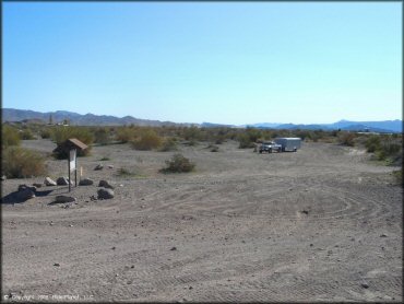 RV Trailer Staging Area and Camping at Standard Wash Trail