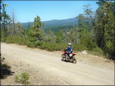 Honda CRF Motorcycle at Gold Note Trails