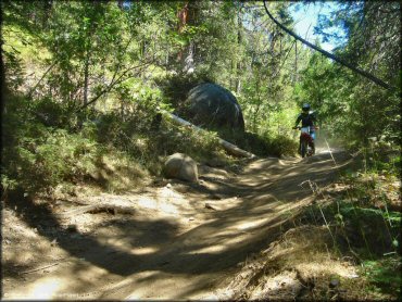 Honda CRF Motorcycle at Miami Creek OHV Area Trail