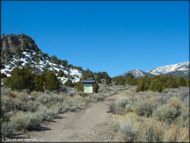 Example of terrain at Ward Charcoal Ovens State Historic Park Trail