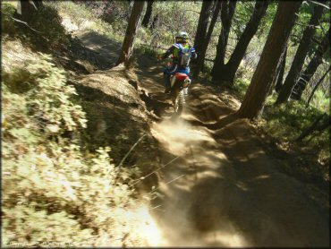 Honda CRF Motorbike at Miami Creek OHV Area Trail