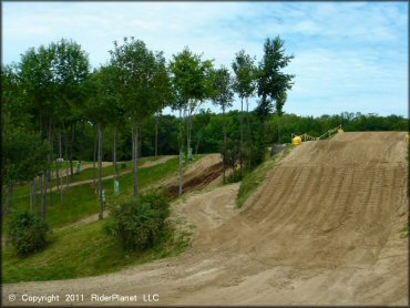 Example of terrain at Area 51 Motocross OHV Area