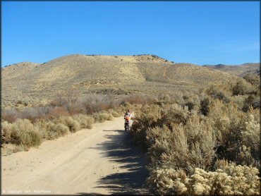 Honda CRF Motorcycle at Washoe Valley Jumbo Grade OHV Area