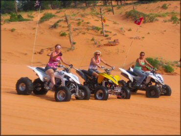 OHV at Coral Pink Sand Dunes State Park Dune Area