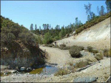 Example of terrain at Clear Creek Management Area Trail