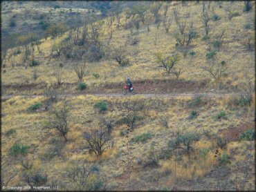 Honda CRF Motorcycle at Santa Rita OHV Routes Trail