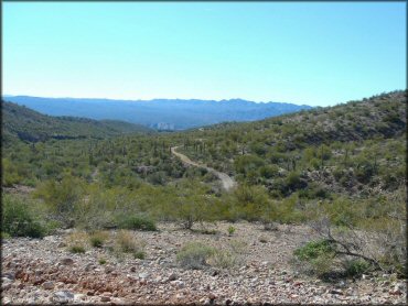 Scenic view of Mescal Mountain OHV Area Trail
