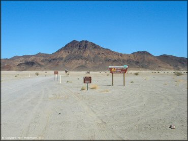 RV Trailer Staging Area and Camping at Dumont Dunes OHV Area