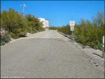 RV Trailer Staging Area and Camping at Mescal Mountain OHV Area Trail