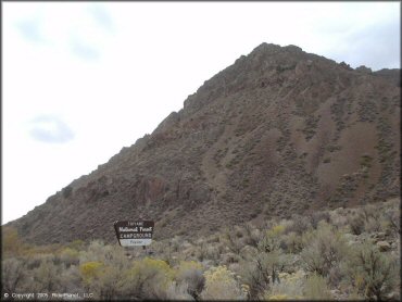 RV Trailer Staging Area and Camping at Peavine Canyon Trail