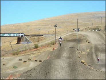 OHV jumping at Club Moto Track