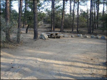 Amenities example at Alto Pit OHV Area Trail