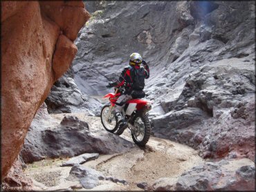 Honda CRF Dirt Bike at Black Hills Box Canyon Trail