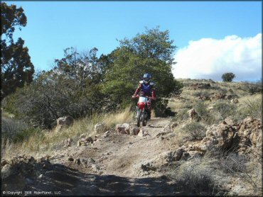 Honda CRF Dirtbike at Redington Pass Trail