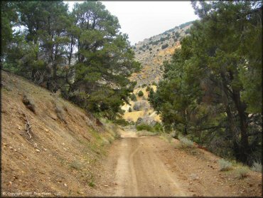 Example of terrain at Sevenmile Canyon Trail