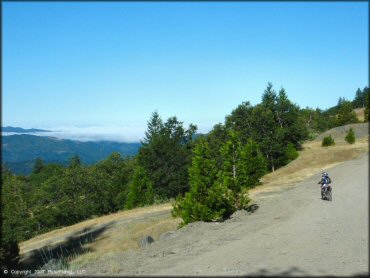 Woman on a Honda CRF Dirtbike at Pilot Creek OHV Trails