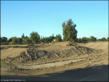 A trail at Madera Fairgrounds Track